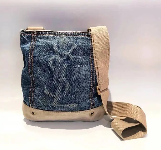 Ysl discount denim crossbody