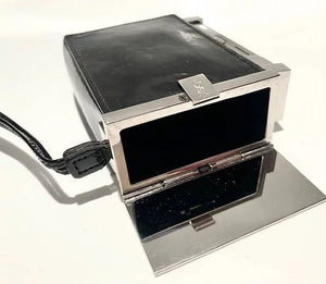 2001 TOM FORD FOR YVES SAINT LAURENT PATENT LEATHER SMOKING BOX WITH LIGHTER - style - CHNGR