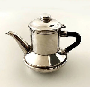 CHRISTIAN DIOR MID-CENTURY SILVER PLATED COFFEE POT - style - CHNGR