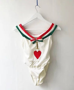 1980s MOSCHINO NOVELTY ITALIAN HEART SWIMSUIT - style - CHNGR