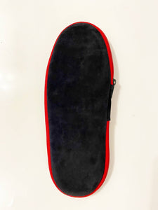 1980s Gucci Black Suede Sleepers Travel Case - style - CHNGR