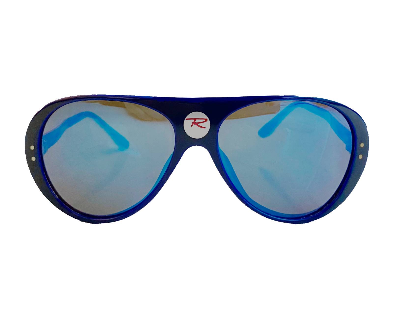 1980s Rossignol Mirrored Ski/Beach Navy Blue Sunglasses - style - CHNGR