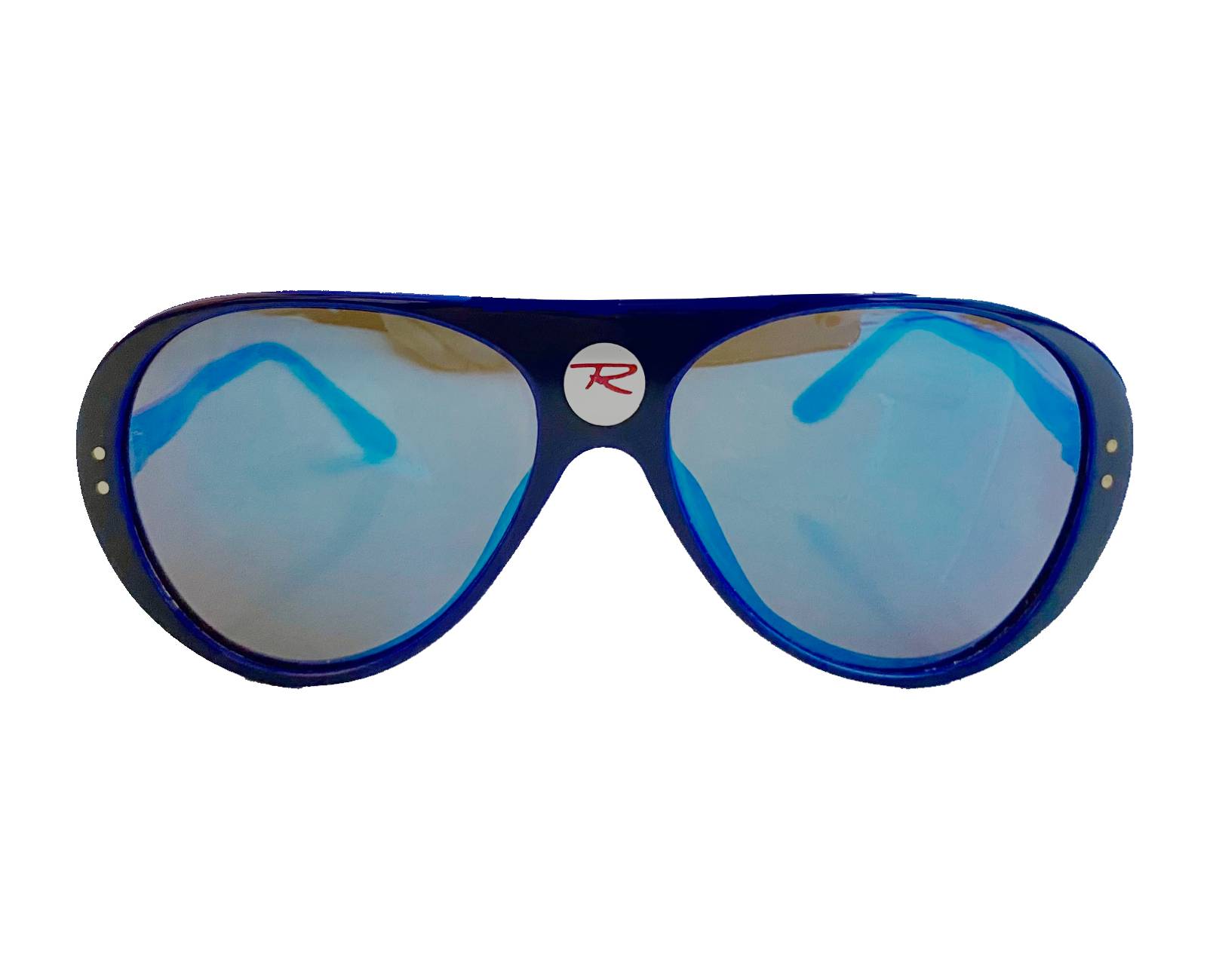 1980s Rossignol Mirrored Ski/Beach Navy Blue Sunglasses - STYLE - CHNGR