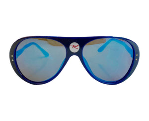 1980s Rossignol Mirrored Ski/Beach Navy Blue Sunglasses - style - CHNGR