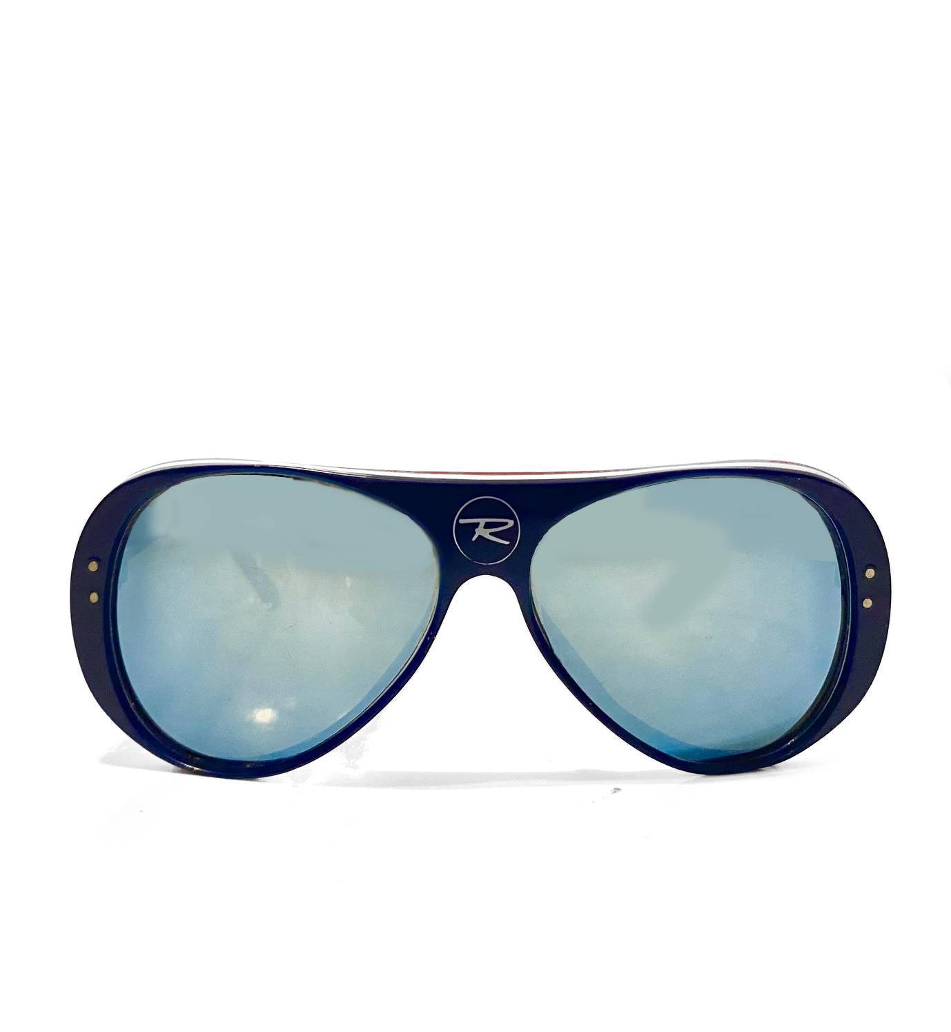 1980s Rossignol Mirrored Ski / Beach Light Blue Sunglasses - style - CHNGR