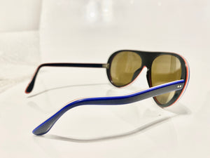 1980s Rossignol Mirrored Ski/Beach Navy Blue Sunglasses - STYLE-CHNGR