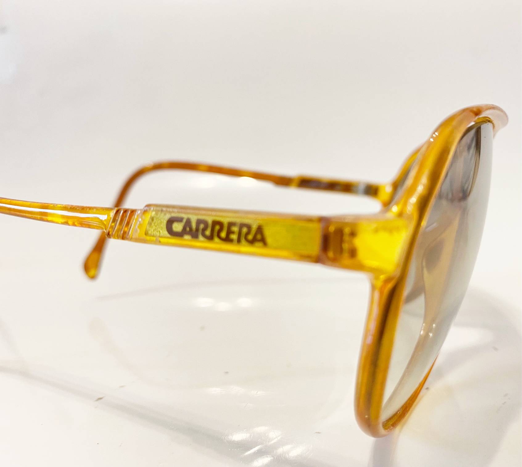 1980s Carrera Safari Oversized Tan Sunglasses with case - STYLE - CHNGR