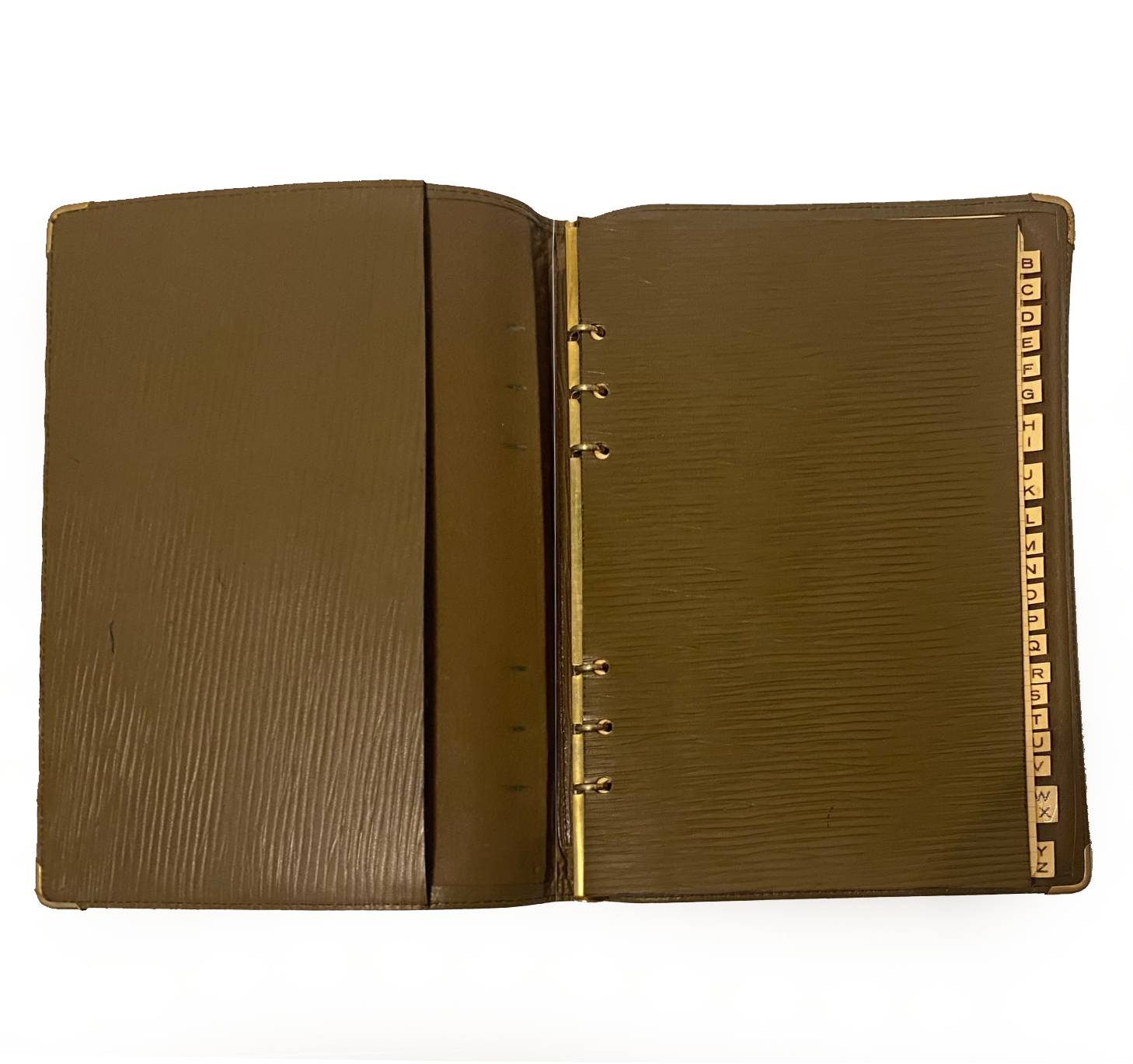 1980S Fendi Zucca Brown Black Name Address Book - STYLE - CHNGR