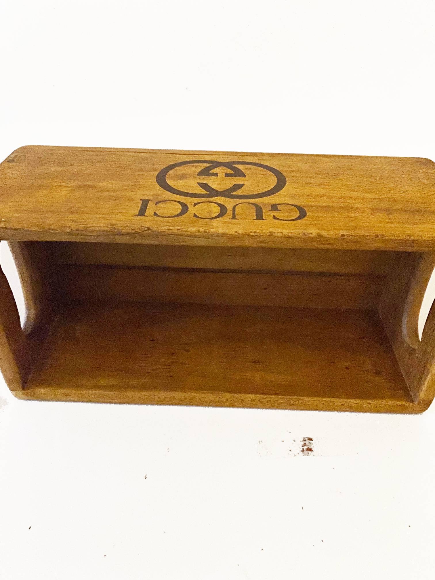 1960s Gucci Wooden Storage Tray Box - style - CHNGR