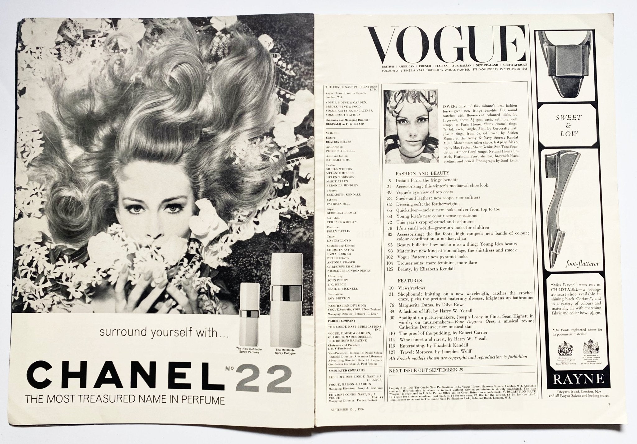 1966 VOGUE September Issue Magazine - STYLE - CHNGR