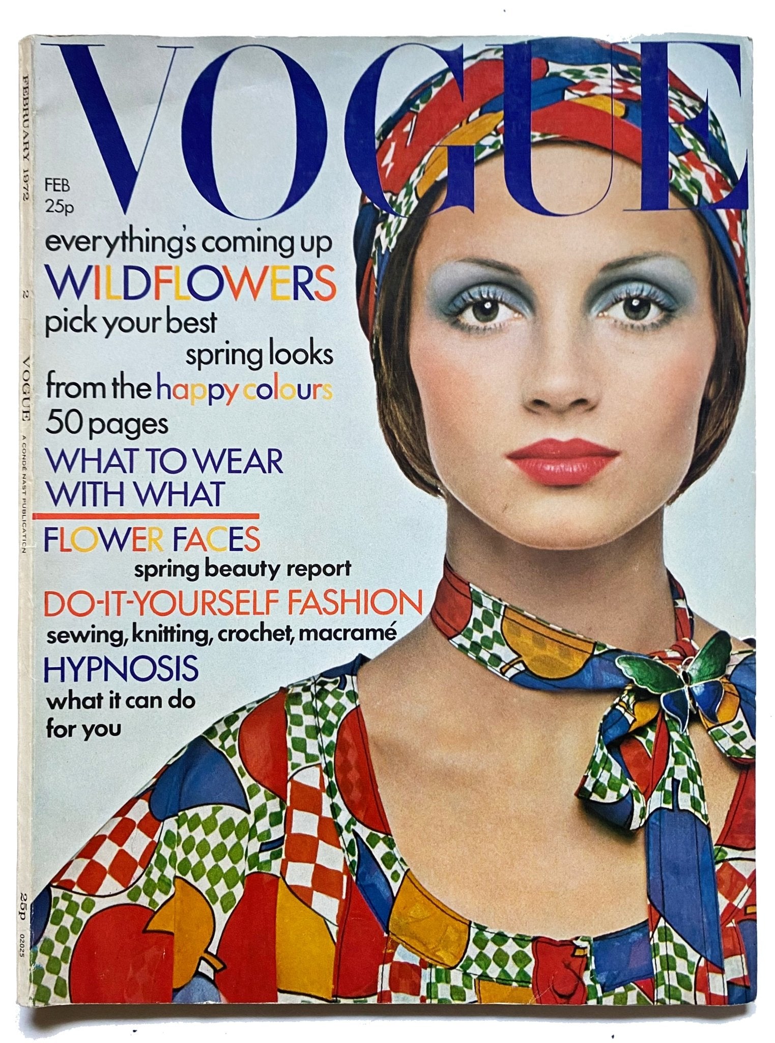 1972 Vogue - "Happy Colours" - Cover by Barry Lategan - style - CHNGR