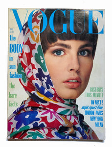 1985 VOGUE Magazine - "The Body in the Sun Fashion" - Cover by Patrick Dermachelier - style - CHNGR