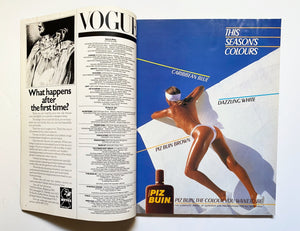 1985 VOGUE Magazine - "The Body in the Sun Fashion" - Cover by Patrick Dermachelier - style - CHNGR