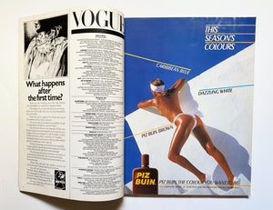 1985 VOGUE Magazine - "The Body in the Sun Fashion" - Cover by Patrick Dermachelier - STYLE - CHNGR