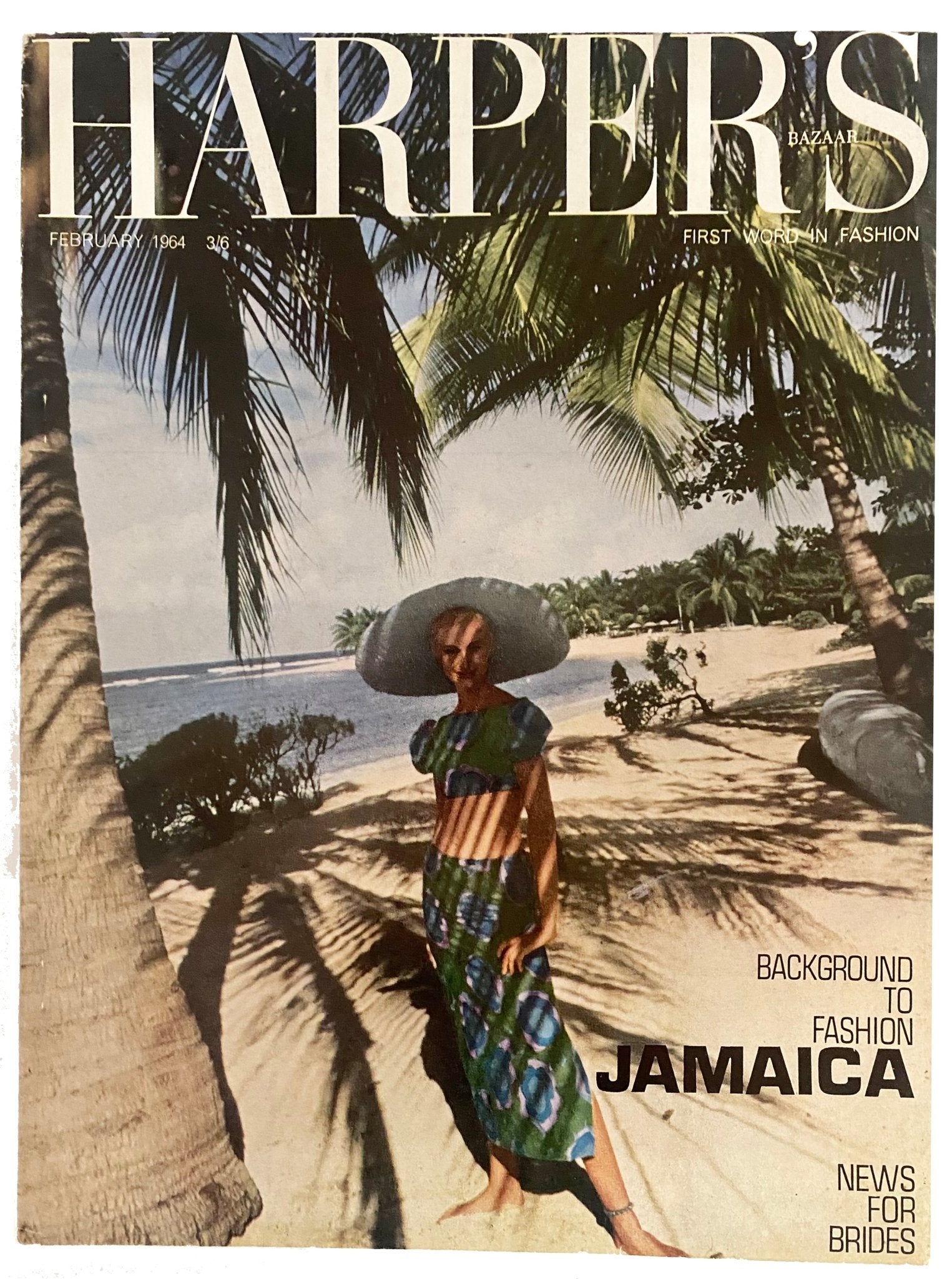 1964 Harper's Bazaar Magazine - "Background to Fashion: Jamaica" - Cover by Richard Dormer - style - CHNGR
