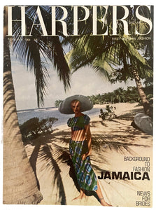 1964 Harper's Bazaar Magazine - "Background to Fashion: Jamaica" - Cover by Richard Dormer - style - CHNGR