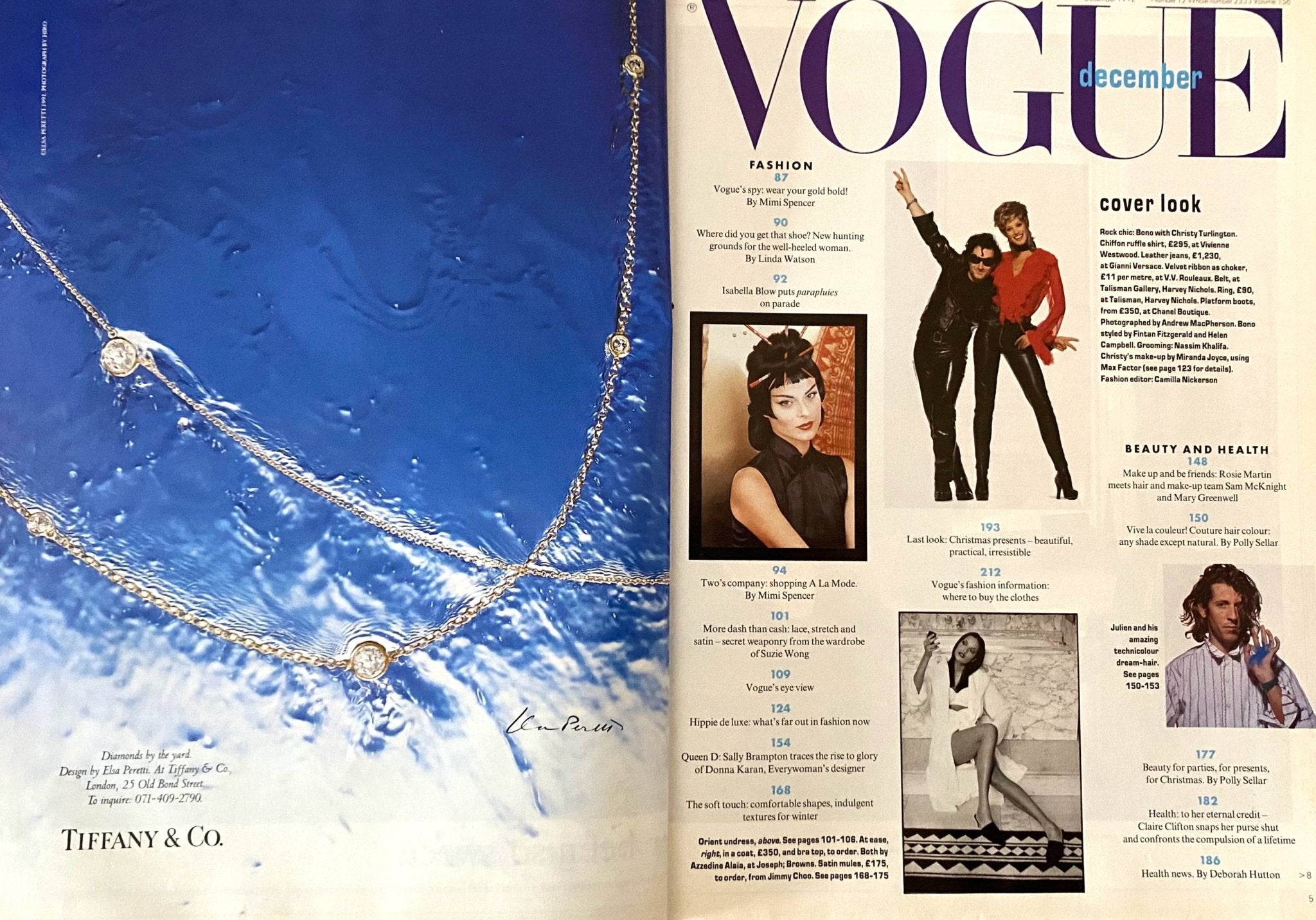 1992 VOGUE Magazine - “Rock Fame Fashion” - Cover by Andrew Macpherson - style - CHNGR