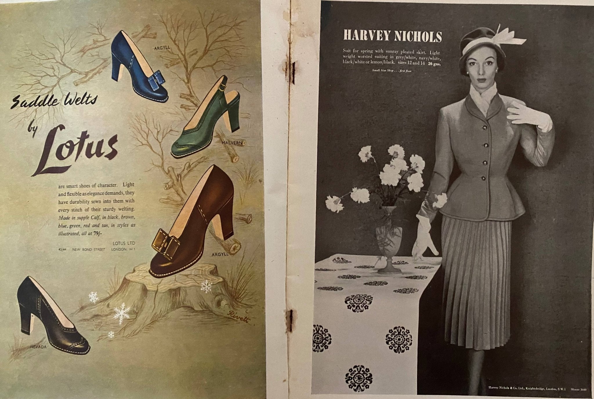 1951 HARPER'S BAZAAR  Magazine with Susan Abraham - STYLE - CHNGR