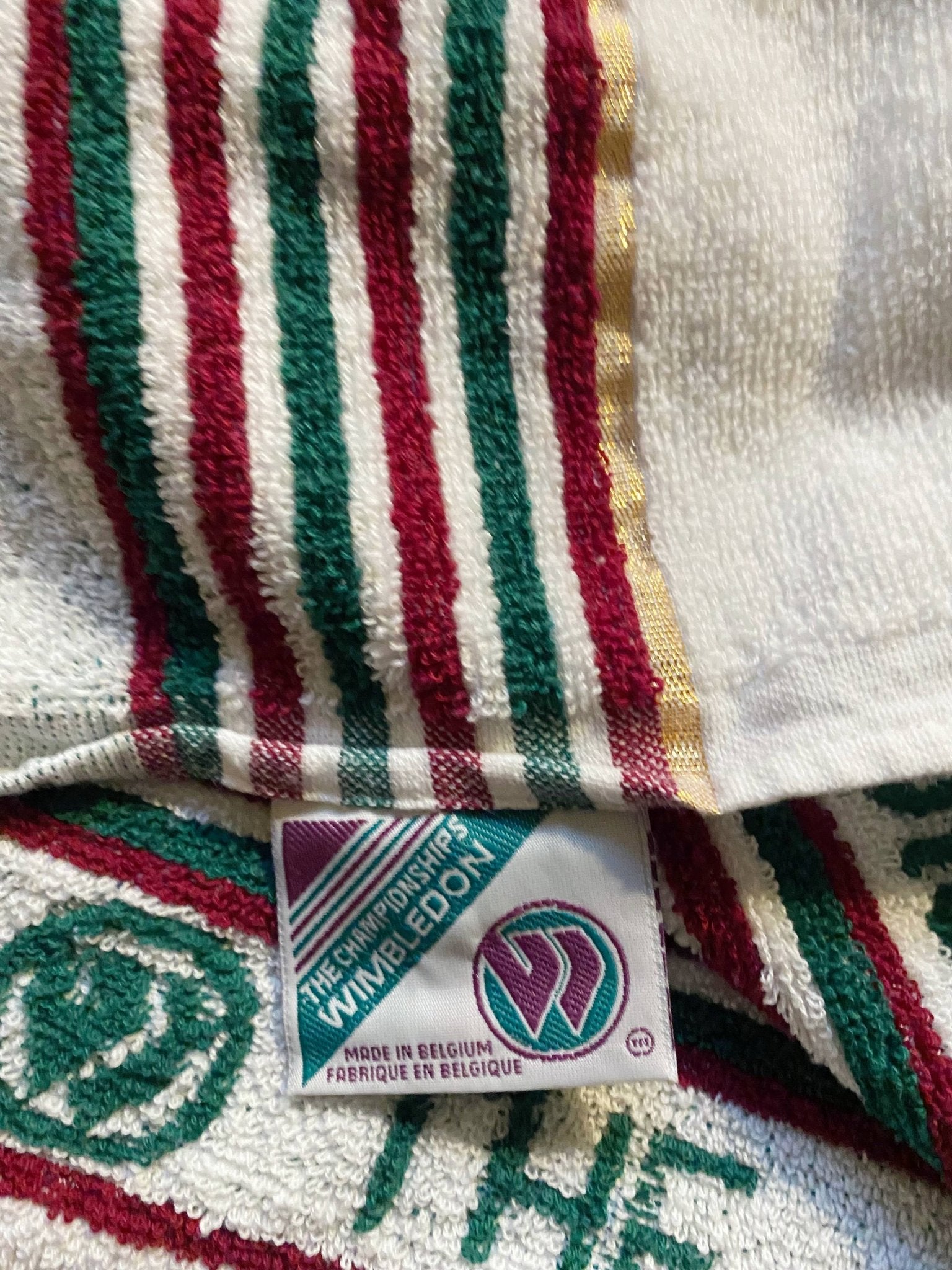 1980s Original Wimbledon Tournament Tennis Towel - STYLE - CHNGR