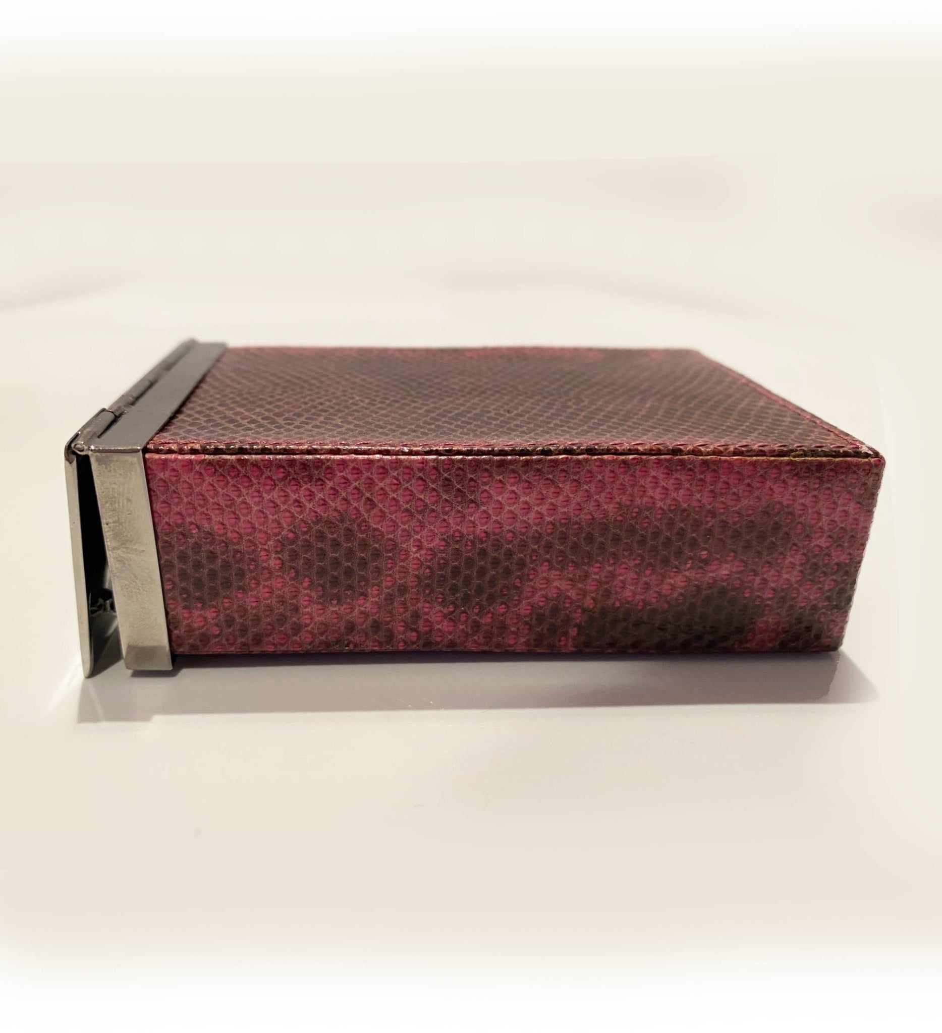 2000s Tom Ford for Gucci Snake Print Leather Cigarette Case Box - style - CHNGR