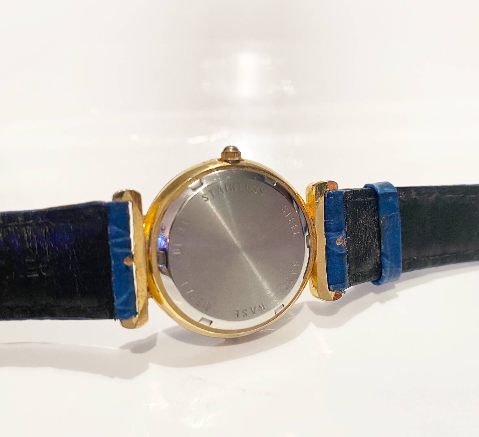 1980s Christian Dior Blue Stone Dial Quartz Watch - STYLE - CHNGR