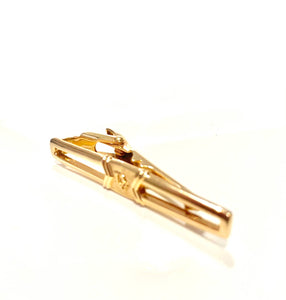 1980s Christian Dior Gold Plated Tie Paper Clip - style - CHNGR