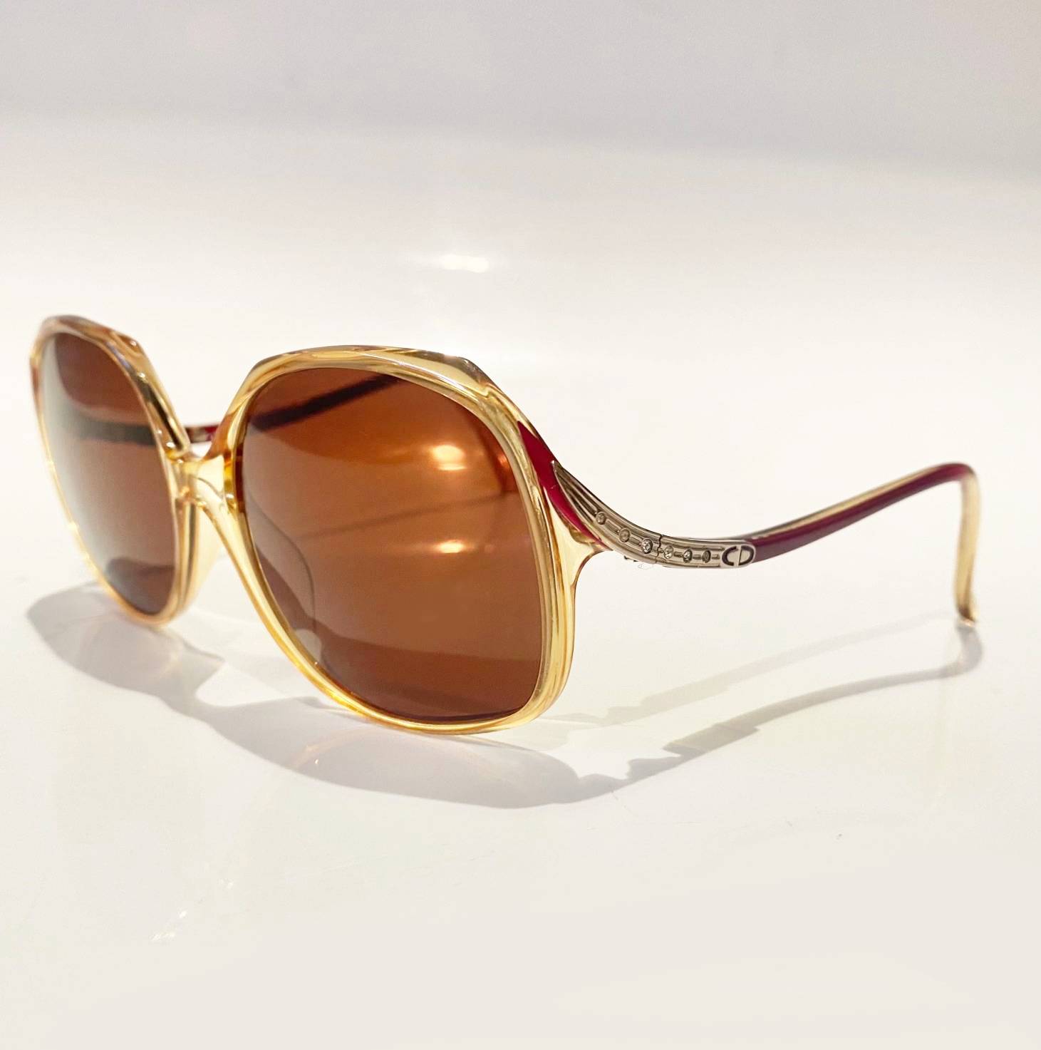 1980s Christian Dior Oversized Crystal Sunglasses - STYLE - CHNGR