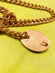 2000s Prada Gold Tone Chunky Chain Gems Buckle Jewel Belt - style - CHNGR