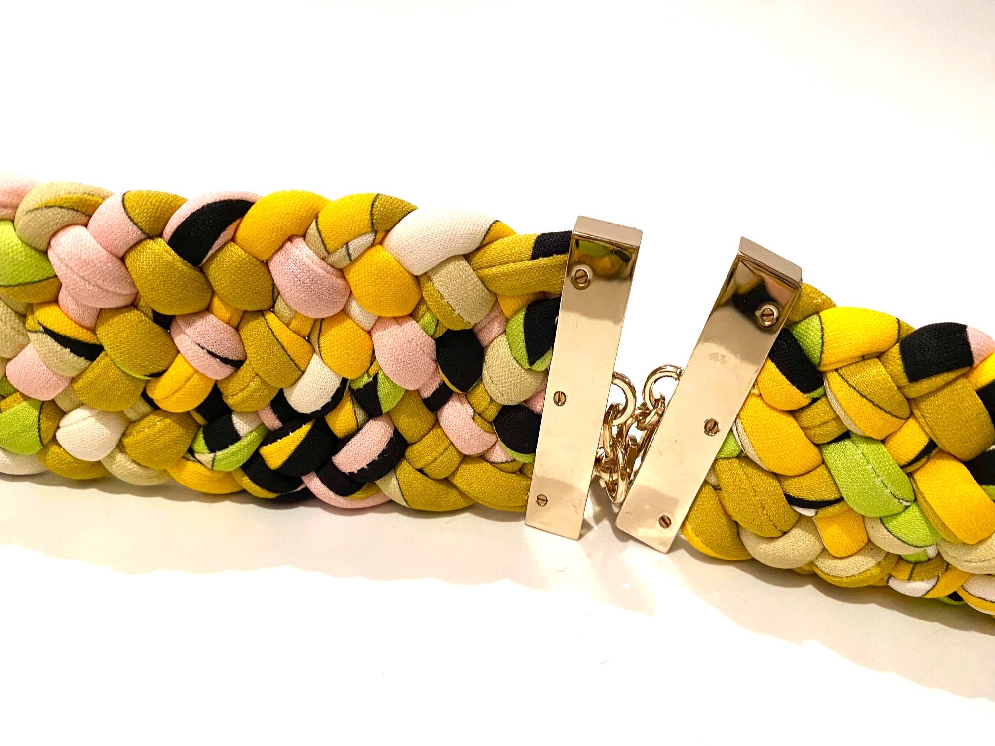 Emilio Pucci Braided Multicolour Belt - style - CHNGR