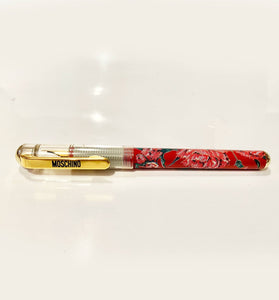 1980s Moschino Flower Print Fountain Pen - STYLE - CHNGR