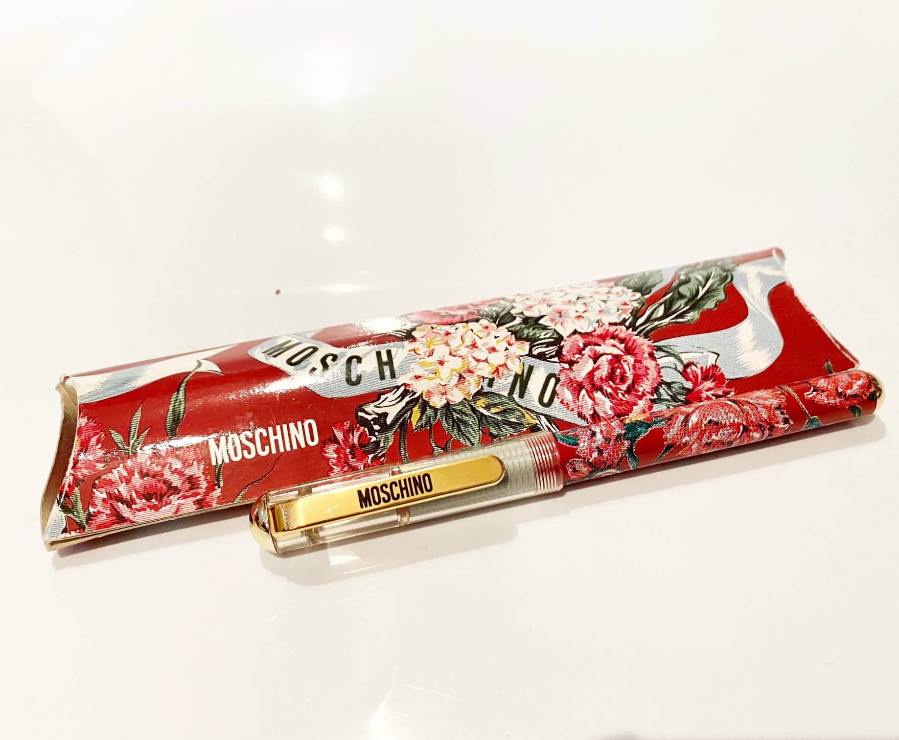 1980s Moschino Flower Print Fountain Pen - STYLE - CHNGR