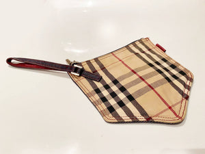 1990s Burberry Pocket Shaped  Wristlet Pouch - STYLE-CHNGR