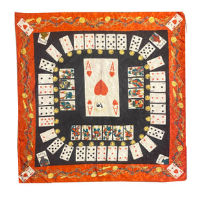 1990s Moschino Playing Cards Print Scarf - style - CHNGR