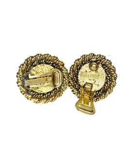 1980s Moschino Acid Smile Face Clip on Earrings - style - CHNGR