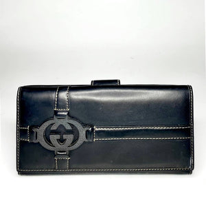 2000s Tom Ford for Gucci Black Leather Wallet - STYLE-CHNGR