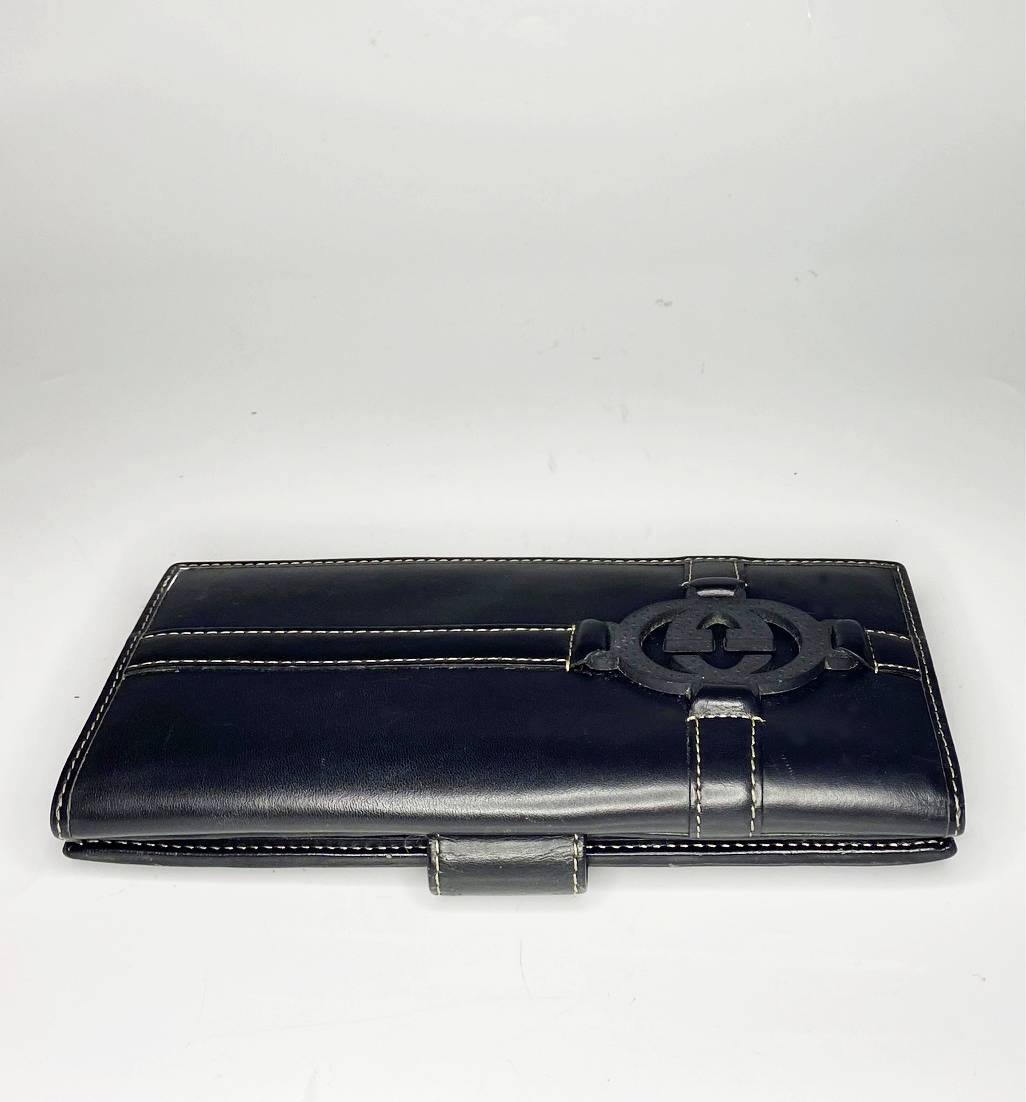 2000s Tom Ford for Gucci Black Leather Wallet - STYLE-CHNGR