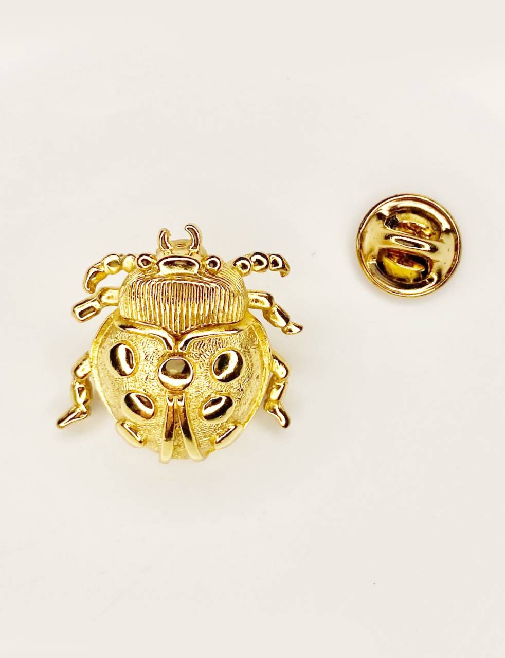 1980s Christian Dior Ladybird Gold Plated Vintage Pin Brooch - STYLE - CHNGR