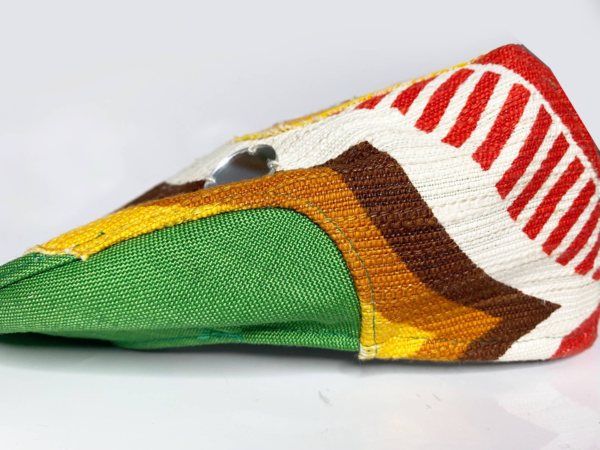 2000s miu miu Multicolor Linen Cotton Flat Cap with glass details - STYLE - CHNGR