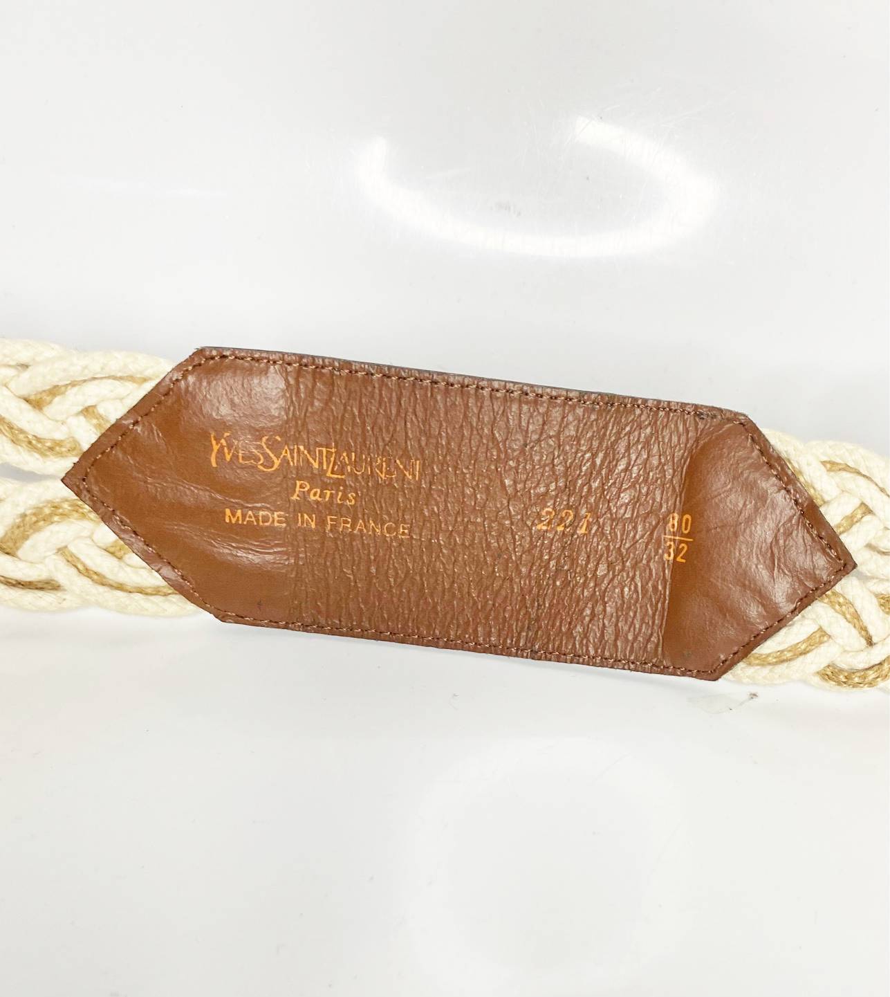 1980s YSL Yves Saint Laurent Cord Leather Tasseled Tie Belt - style - CHNGR