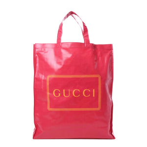 Gucci Montecarlo Crystal Pink Patent Logo Tote Bag - style - CHNGR