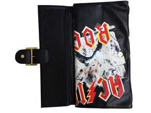 1990s DOLCE & GABBANA ROCK BAND BLACK LARGE ENVELOPPE BAG - style - CHNGR