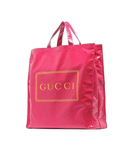 Gucci Montecarlo Crystal Pink Patent Logo Tote Bag - style - CHNGR