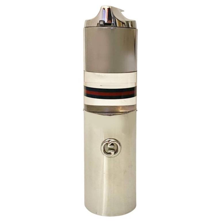 1980s Gucci Web Chrome Table Lighter - style - CHNGR