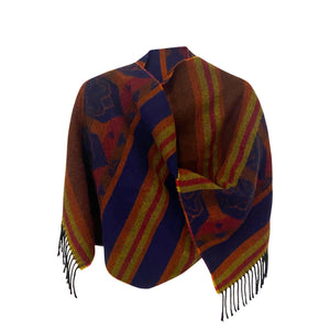 2000s Fendi Geometric Multicolor Wool Scarf Shawl - style - CHNGR