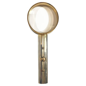 1980s Gucci Silver and Gold Tone Magnifying Glass - style - CHNGR