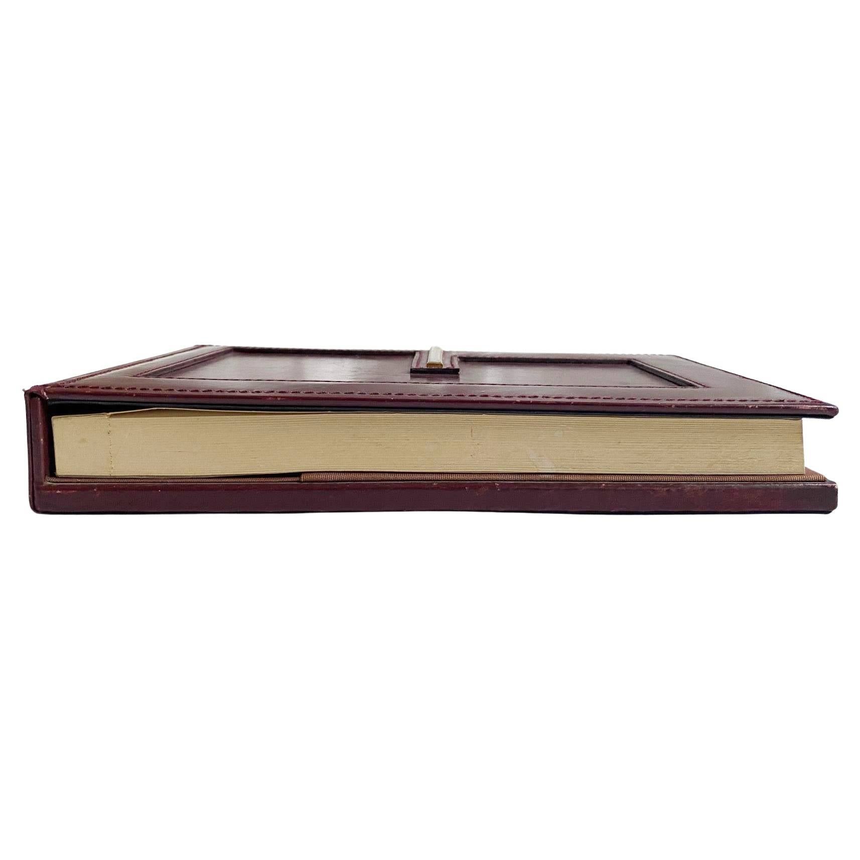 1980s Gucci Burgundy Leather Pad Book with Notes Block - style - CHNGR