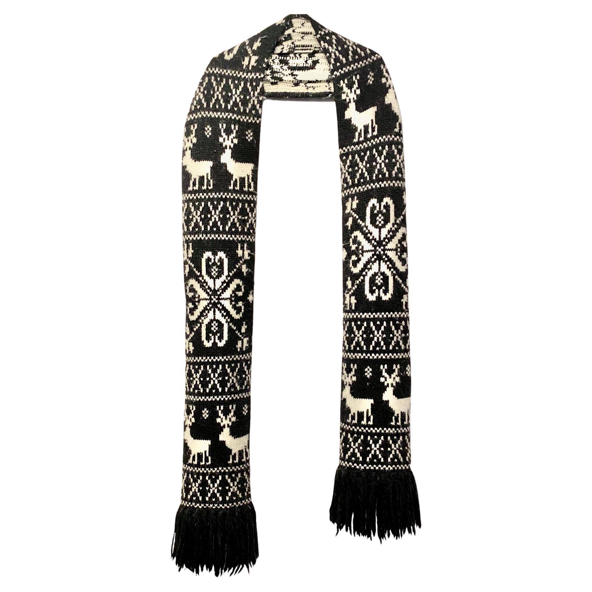 1990s D&G Dolce Gabbana Mountain Wool Maxi Scarf - style - CHNGR