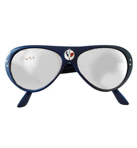 Late 1970S ROSSIGNOL MIRRORED NAVY BLUE SUNGLASSES - STYLE - CHNGR